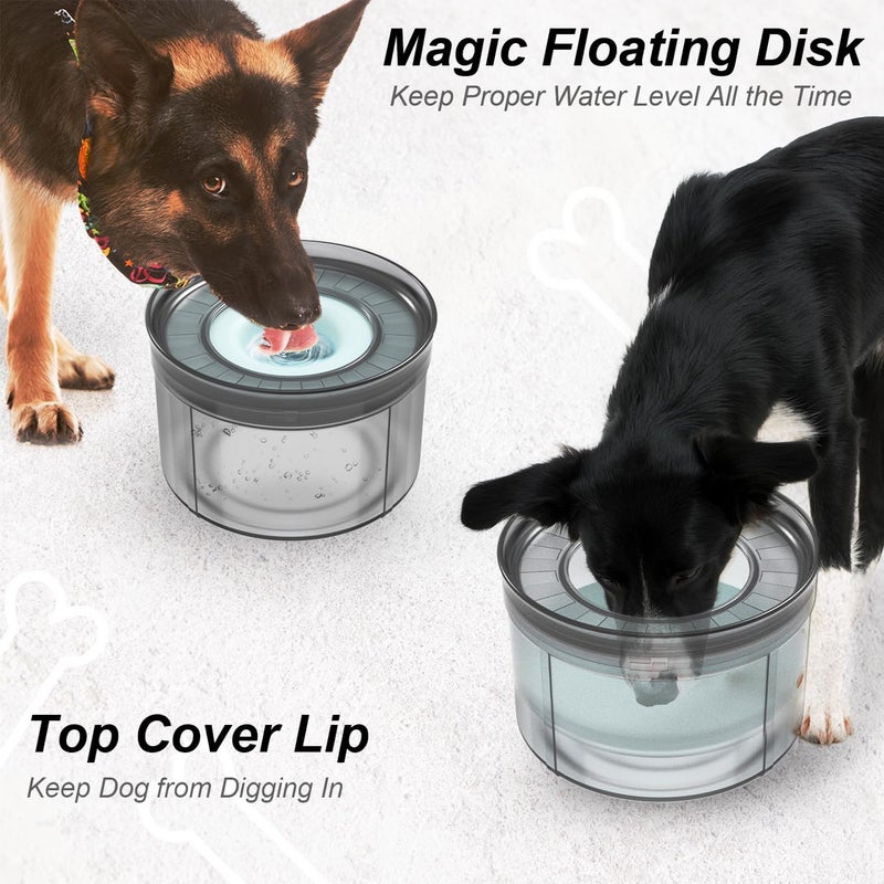 Techphardo 1Gallon No Spill Dog Water Bowl-3.8L Large Capacity, BPA-Free, Anti-Splash & Anti-Digging Design with Non-Slip Base for Messy Drinkers - Image 4